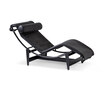 4 Chaise longue à réglage continu, noire, durable 4 Chaise longue à réglage continu, noire, durable