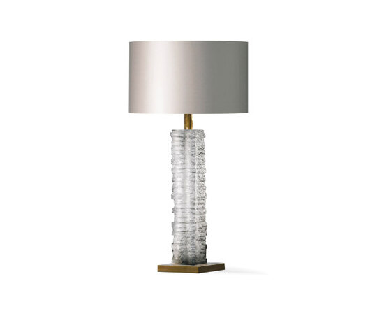 Crystal Strata Column Lamp - GLB17-CLR-AQB Crystal Strata Column Lamp - GLB17-CLR-AQB