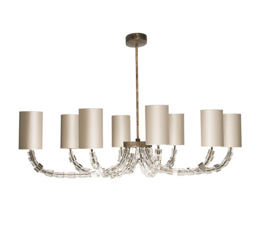 Lartigue | Oval Lartigue Chandelier - MCL11-CLR-BNS Lartigue | Oval Lartigue Chandelier - MCL11-CLR-BNS