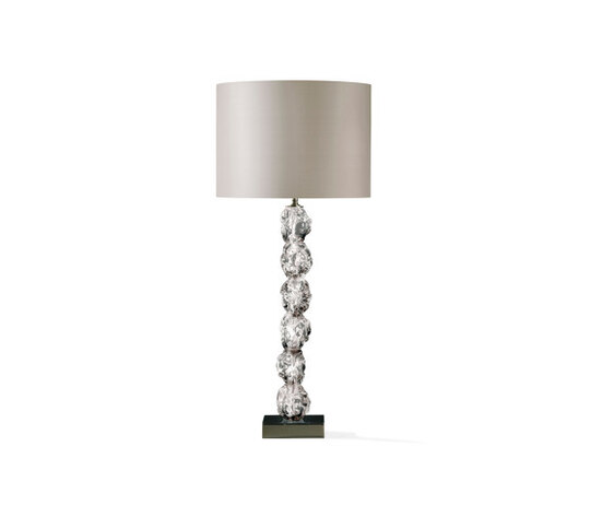 Rock Glass Lamp - GLB19-CLR-NKL Rock Glass Lamp - GLB19-CLR-NKL