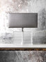 Crystal Strata Column Lamp - GLB17-CLR-AQB Crystal Strata Column Lamp - GLB17-CLR-AQB