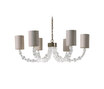 Lartigue | Round Lartigue Chandelier - MCL13-CLR-NKL