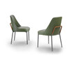 Marley dining chair metal/wood structure