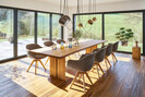 Cara with armrest and wooden frame - BW-165-5000