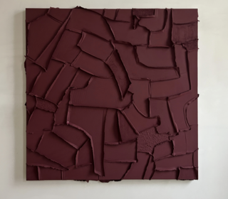 Gemixt acryl oxblood red