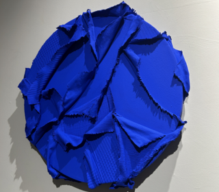 Gemixt acryl ultramarine blue