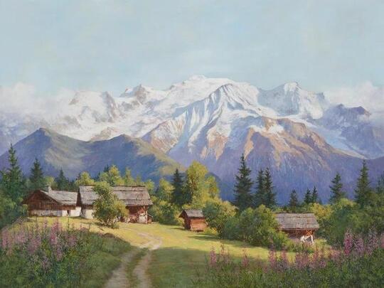 La vallee du mont blanc