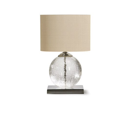 Pasteur | Small Pasteur Lamp with Square Base - GLB02S-CLR-NKL