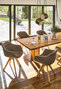 Cara with armrest and wooden frame - BW-165-5000