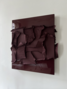 Mixed fabrics with acrylic and resin oxblood red