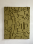 Mixed fabrics with acrylic moss green