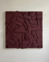 Mixed fabrics with acrylic oxblood red